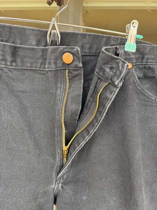 Wrangler Cowboy Cut Original Fit Jeans Black Denim 13MWZWK Men W40 L32 - Picture 2 of 11